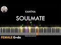 Soulmate (FEMALE KEY) G=do | Kahitna | KARAOKE