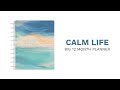 2024 Calm Life Happy Planner - Big Stress Management Layout - 12 Months | PPBD12-151