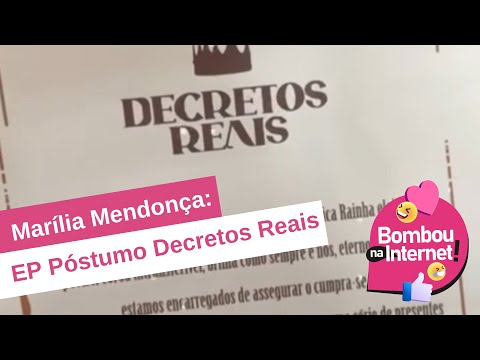 Decretos Reais EP póstumo de Marília Mendonça será lançado hoje (21) | BOMBOU NA WEB