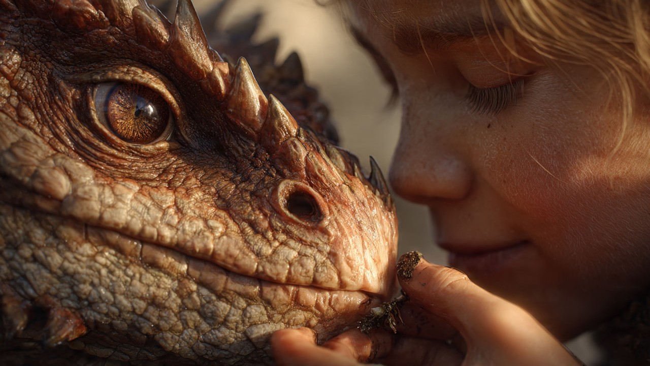 A Human Child Removed a Thorn from a Predator Dragon – It Became Her Fierce Protector | HFY Story
