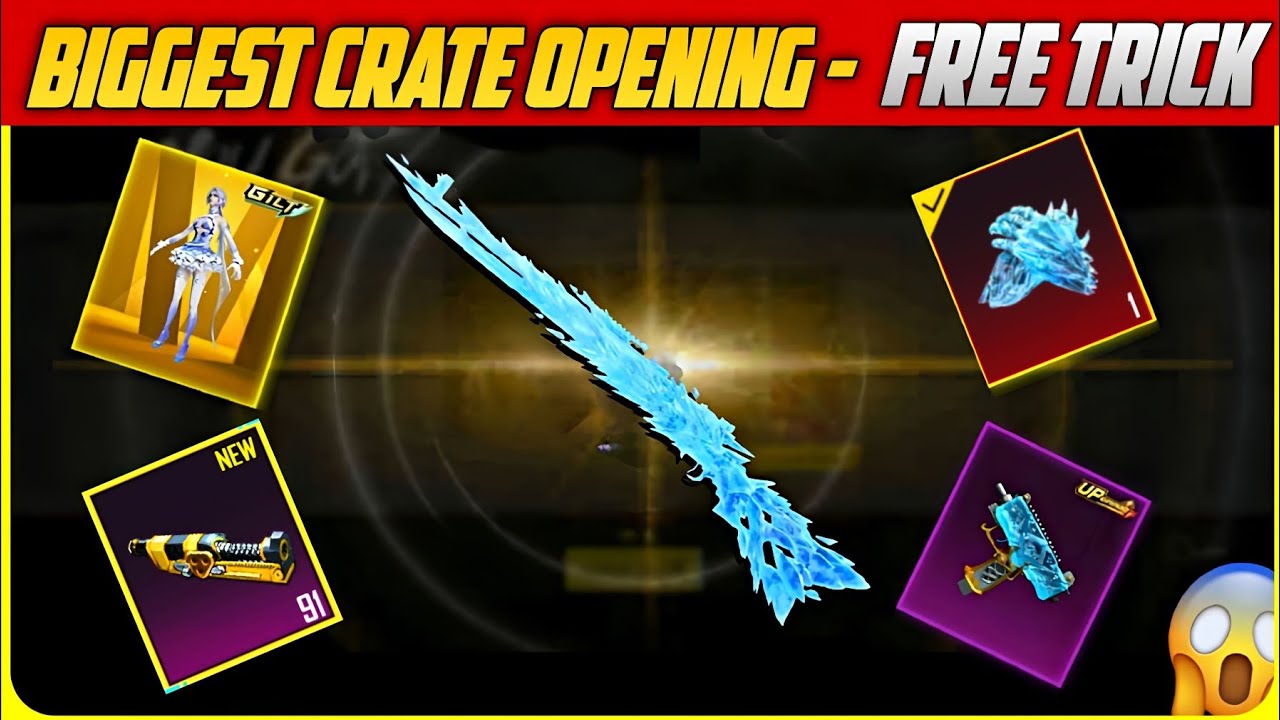 😱 for 0 UC Upgraded Glacier Kar98 Skin ? Biggest Crate Opening & Free Crate Opening Trick | PUBGM