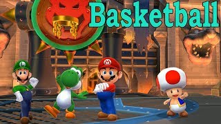 Mario Sports Mix Basketball Mario, Toad Vs Yoshi, Luigi At Bowsers Castle Com Hard