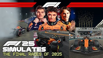 Simulating the Final Races of the 2025 Season in F1 25!