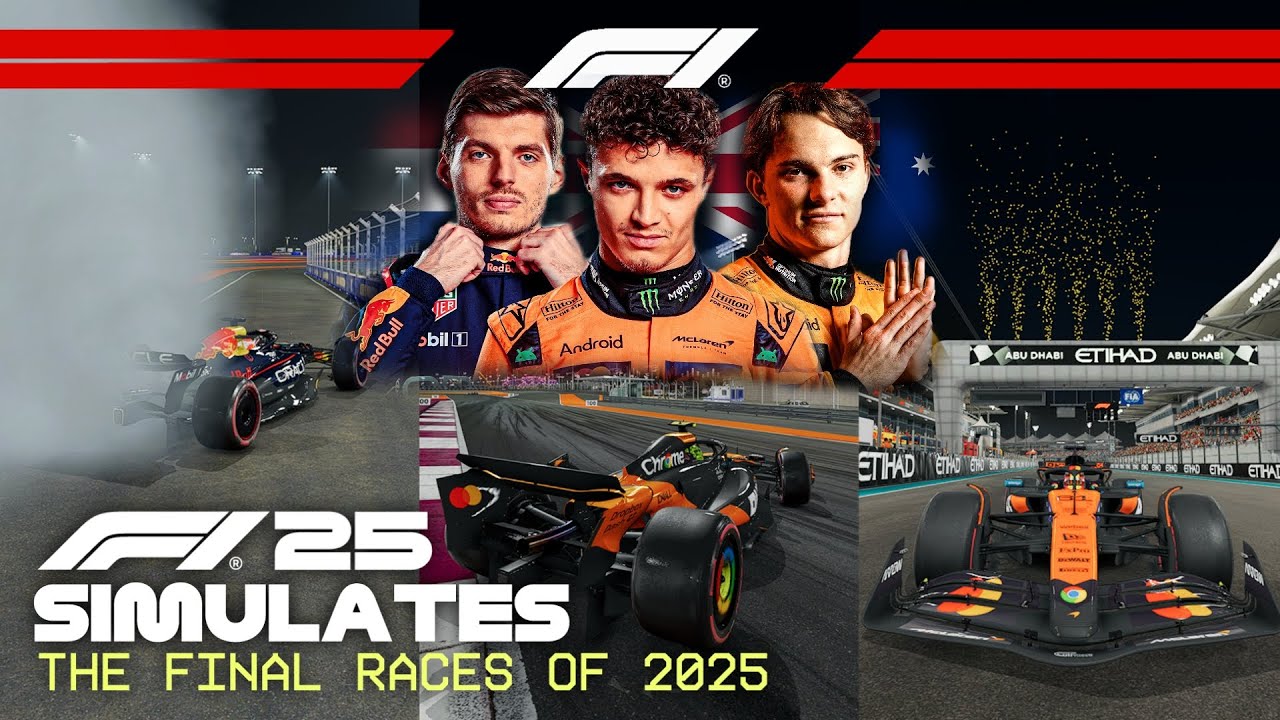 Simulating the Final Races of the 2025 Season in F1 25!