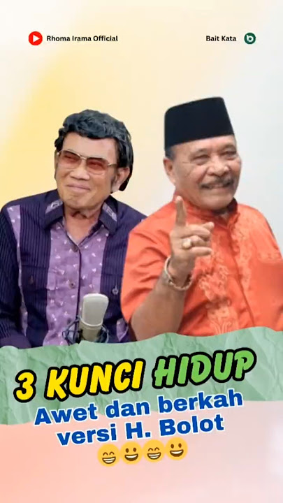 Boleh ditiru, 3 kunci hidup H. Bolot #podcast #bolot #tips #shorts #rhomairama #viralvideo #funny