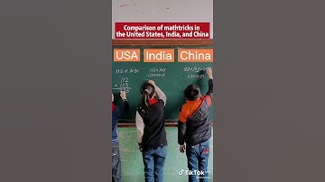Comparison of mathtricks in the United States, India, and China