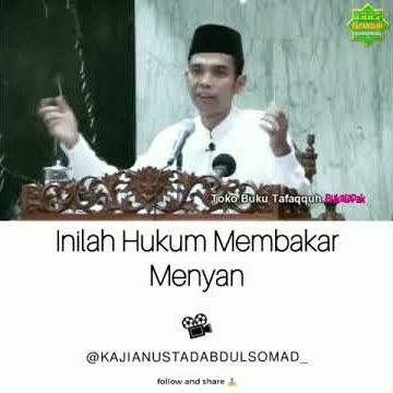 Hukum Membakar Menyan - Ustadz Abdul Somad