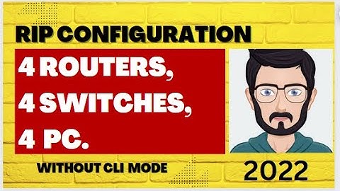 Dynamic routing | RIP (Routing information protocol) | Cisco Packet Tracer 4 routers,4 switches, 4pc