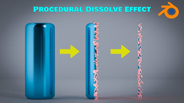 How to Create Procedural Dissolve effect In Blender