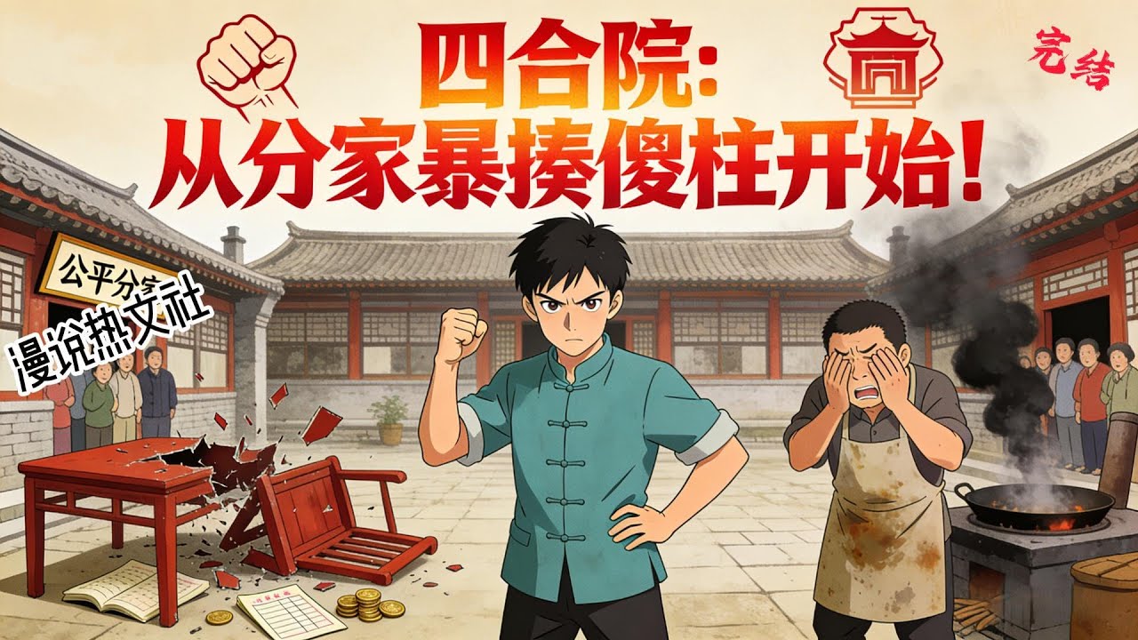 完结《四合院：从分家暴揍傻柱开始！》何阳穿越成为了傻柱弟弟。什么？还想抢我工资接济秦淮如。做梦去吧。暴揍傻柱，成为四合院新的一代战神，不仅索要赔偿，还和傻柱决裂分家。 