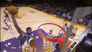 Joel Embiid with the nastiest￼ poster right on Wenyen Gabriel’s head vs Lakers😵 #nba