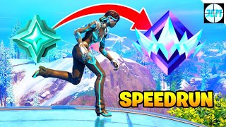 Platinum to Unreal SPEEDRUN.. (Fortnite Zero-Build)