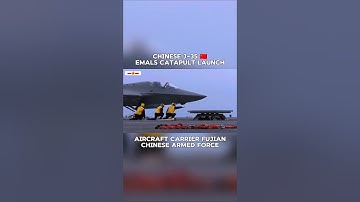 J-35 Catapult Launch 🇨🇳 Chinese Aircraft Carrier Fujian EMALS Launch 🇨🇳 Stealth Jet Shenyang J-35
