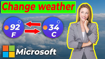 Change the temperature from Fahrenheit to Celsius on Microsoft weather app