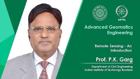 Lecture 13: Remote Sensing - An Introduction