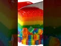 Rainbow jelly is so smooth 🌈🔪 #shorts #asmr