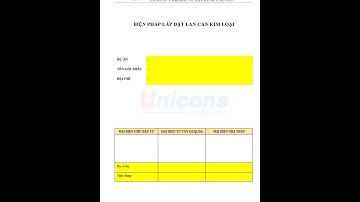 Thuyết minh biện pháp thi công lắp đặt lan can kim loại