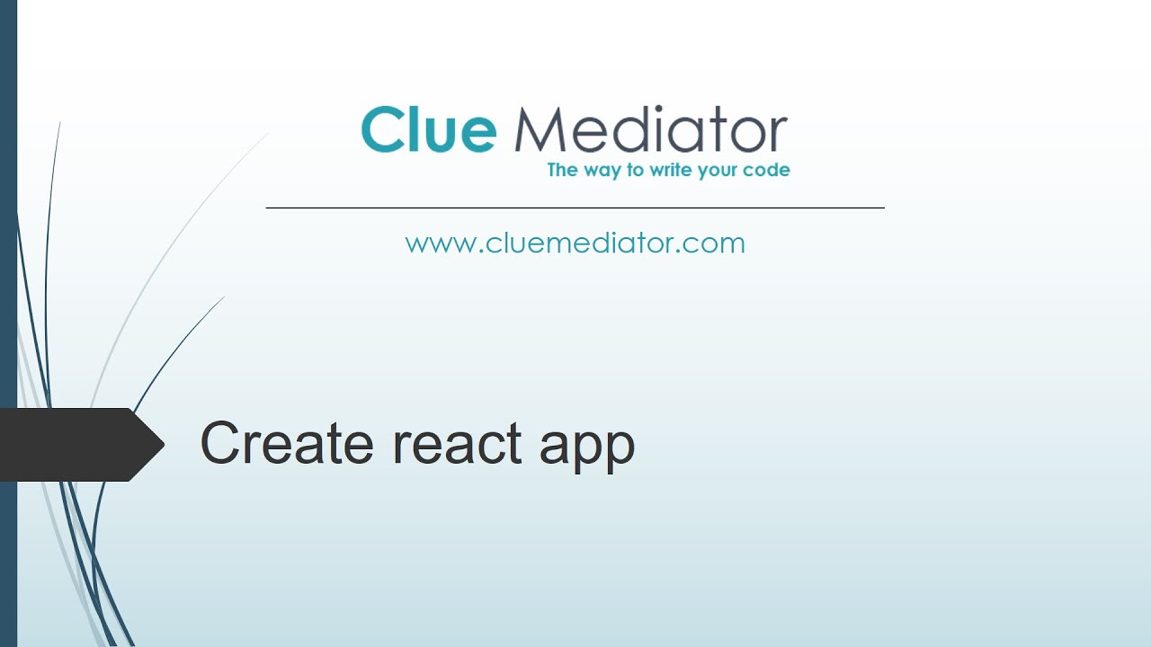 Create React Application using create-react-app - YouTube