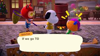 ACNH: Lucky and Stitches have an engaging conversation