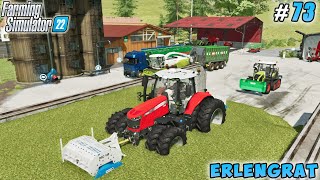 Chopping meadow grass w\/ forage harvester, covering million liters silage | Erlengrat | FS 22 | #73