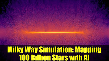 Milky Way Simulation: Mapping 100 Billion Stars with AI