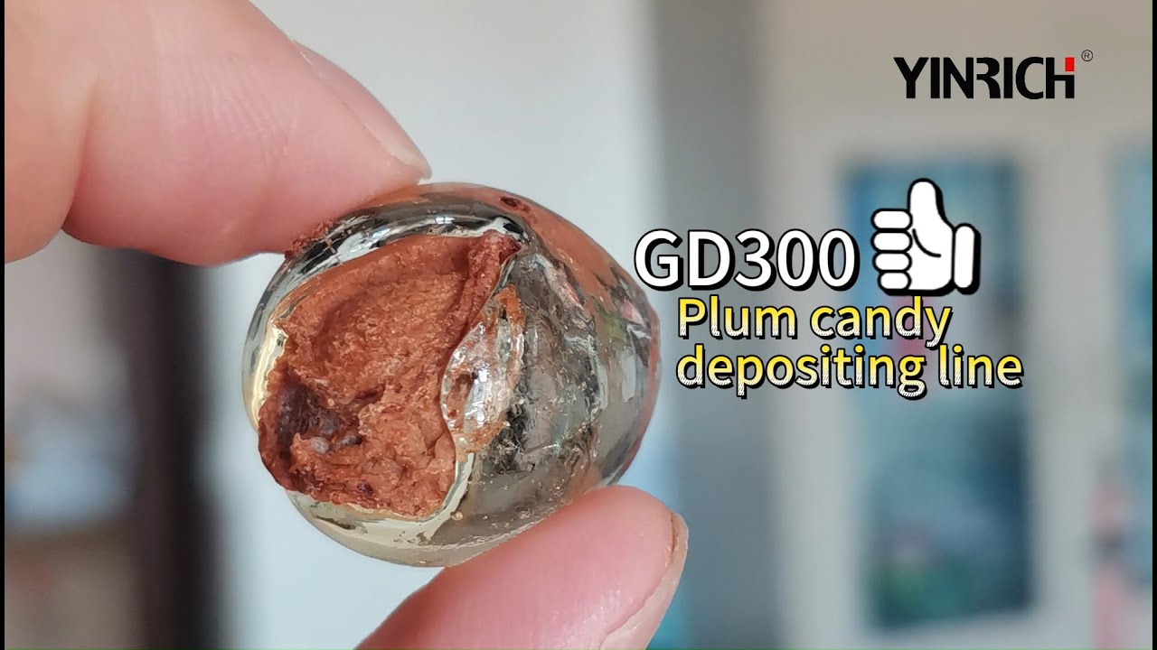 deposit hard candy with center filling machine