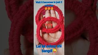 ❤️ Red Crochet Bangles ❤️ #crochet #knitting #diy