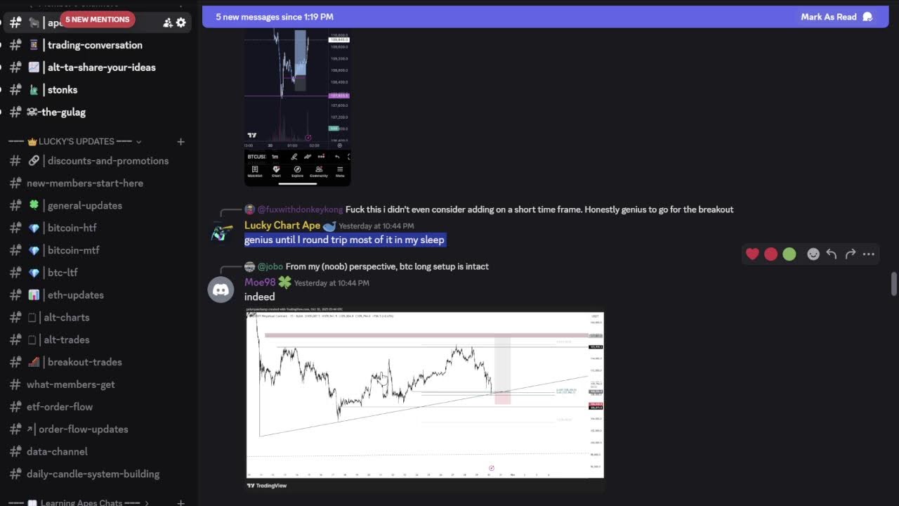 Charting and trading Bitcoin and altcoins - Public Livestream