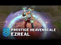 Prestige heavenscale ezreal skin spotlight  prerelease  pbe preview  league of legends