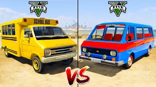 Mini School Bus vs Small Bus - GTA 5 Cars Which is best?