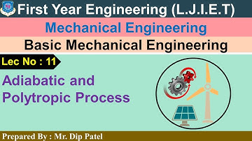 Lec:-11_Adiabatic and Polytropic Process I Basic Mechanical Engineering I First year Engineering