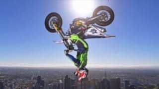 Jack Field backflips 297 metres on top of the Eureka Tower