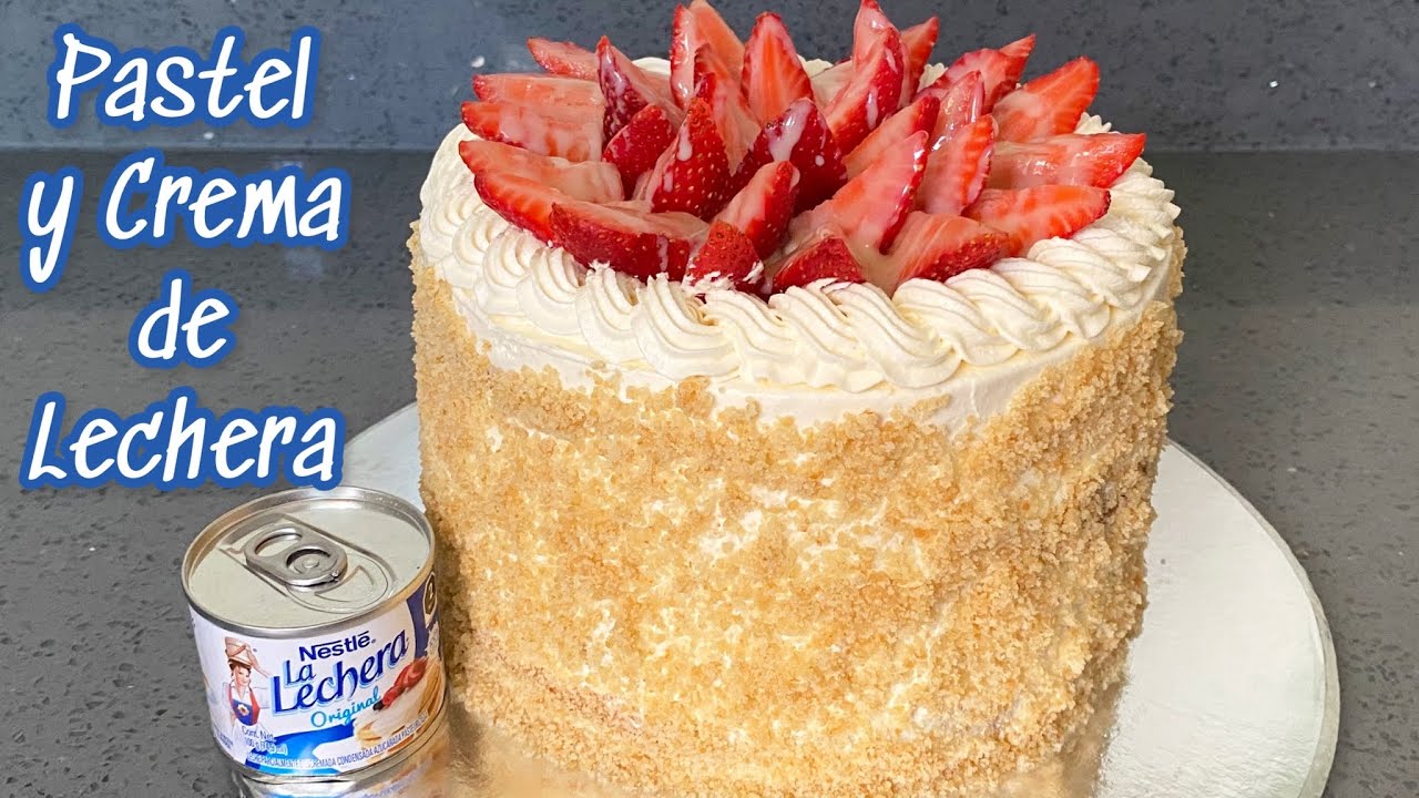 Receta de Pastel y Crema de leche condensada fácil YouTube
