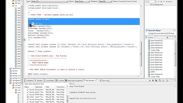 TAMIL CREATE TABLE SQL QUERY DEMO