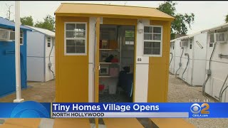Village Of Tiny Homes Opens In North Hollywood