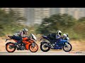 KTM RC 200 🆚 Yamaha R15 KTM lover like R15 lover subscribe#video #ktmrc200 #r15v4