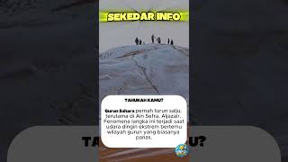 Gurun Sahara Pernah Turun Salju!
