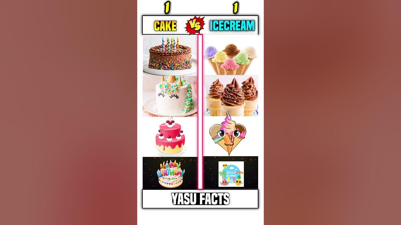 Cake VS Ice Cream 🎂 Full Comparison 🍦 trending viral shorts YouTube