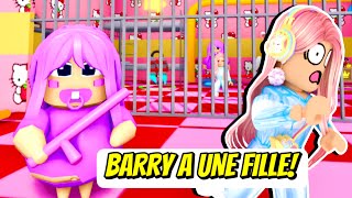ESCAPE FROM BARRY'S HORRIBLE DAUGHTER! I TRANSFORM INTO BARRY TO ESCAPE! ROBLOX OBBY screenshot 2