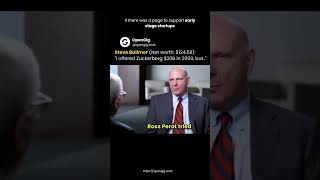 Steve Ballmer offered mark Zuckerberg $20 billion in 2009 to acquire facebook.