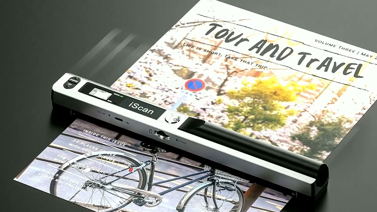 Portable Document Scanner 900DPI JPG/PDF Fast Scan 16G SD Card