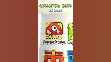 My Geometry Dash 2.2 Icons Art! #geometrydash