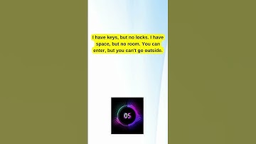 🔒🔑 I Have Keys but no locks ...  #RiddleMaster #PuzzleSolving