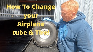 How to change a Cessna airplane tire and tube, quick and easy!