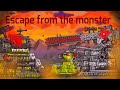 Escape from the monster - cartoons about tanks