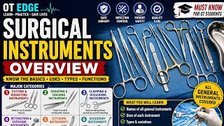 General Surgical Instruments | Complete Detailed Guide (Names, Uses, Mechanism) | OT Edge