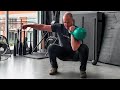 Kettlebell Rock Bottom Front squat transitions for increased squat depth