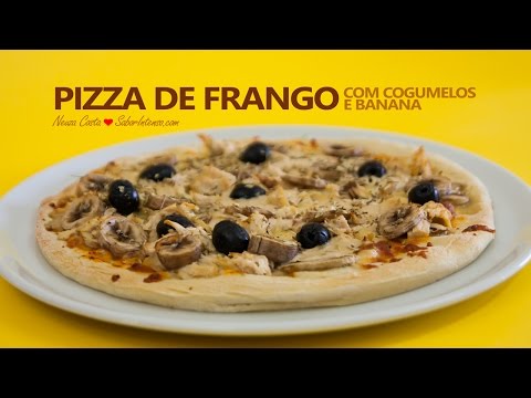 Vídeo: Pizza De Cogumelos Com Frango