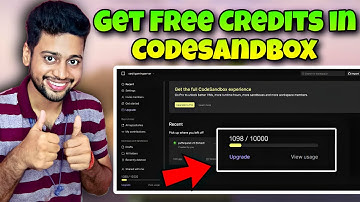How To Get Unlimited Credits in CodeSandBox |  CodeSandbox Minecraft Server