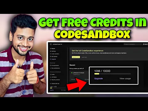 How To Get Unlimited Credits in CodeSandBox |  CodeSandbox Minecraft Server
